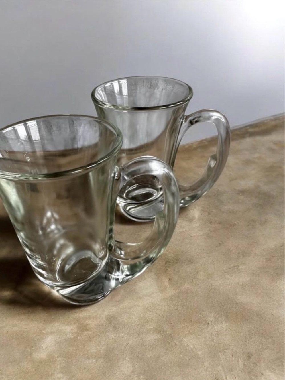 Indiana Glass French Horn Hunter Vintage Stein Beer/ Coffee Mugs - Set of 2